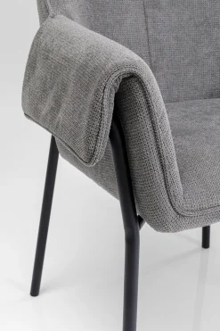 Armlehnstuhl Bess Grau
