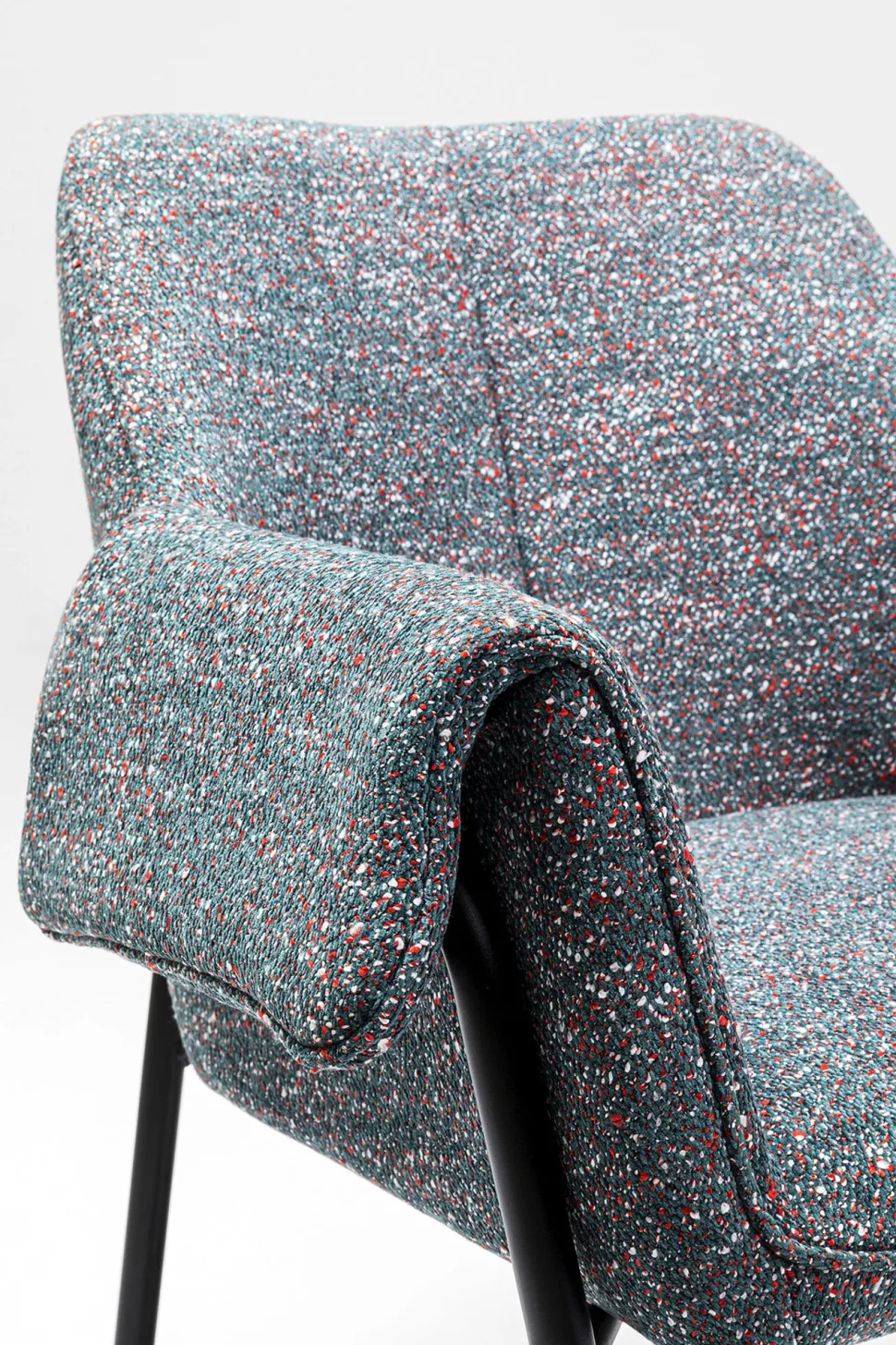 Armlehnstuhl Bess Grau Flitter