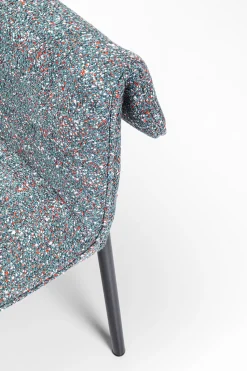 Armlehnstuhl Bess Grau Flitter