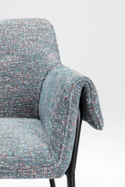 Armlehnstuhl Bess Grau Flitter