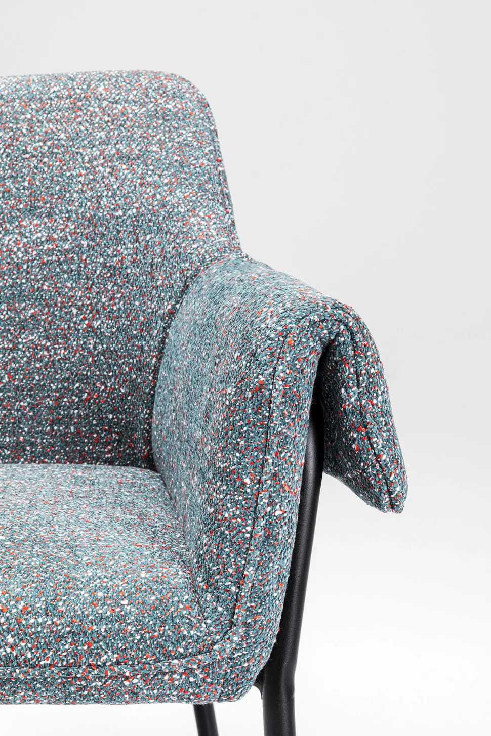 Armlehnstuhl Bess Grau Flitter