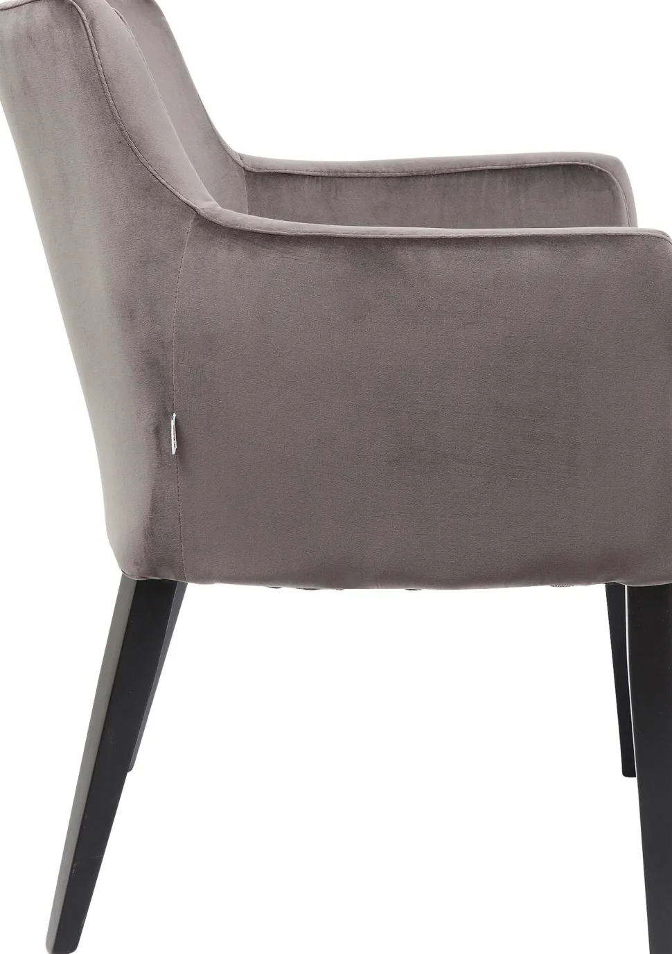 Armlehnstuhl Black Mode Velvet Grau