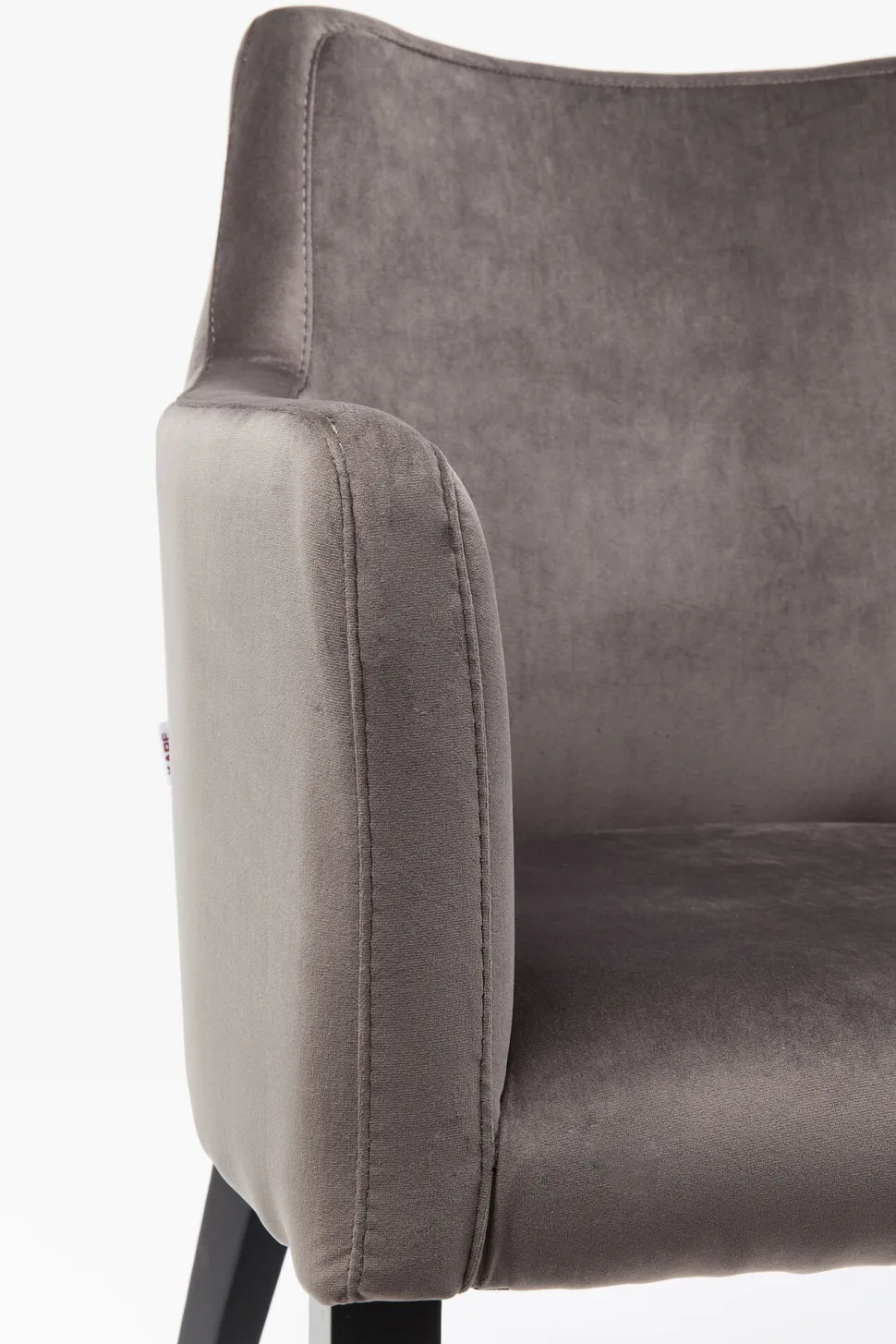 Armlehnstuhl Black Mode Velvet Grau