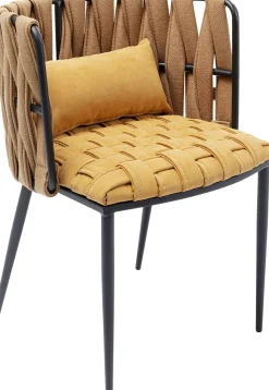 Armlehnstuhl Cheerio Gelb inkl. Kissen