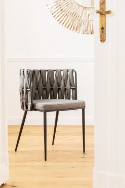 Armlehnstuhl Cheerio Grau inkl. Kissen