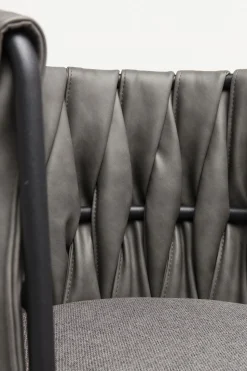 Armlehnstuhl Cheerio Grau inkl. Kissen