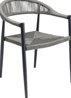 Armlehnstuhl Palma Grau