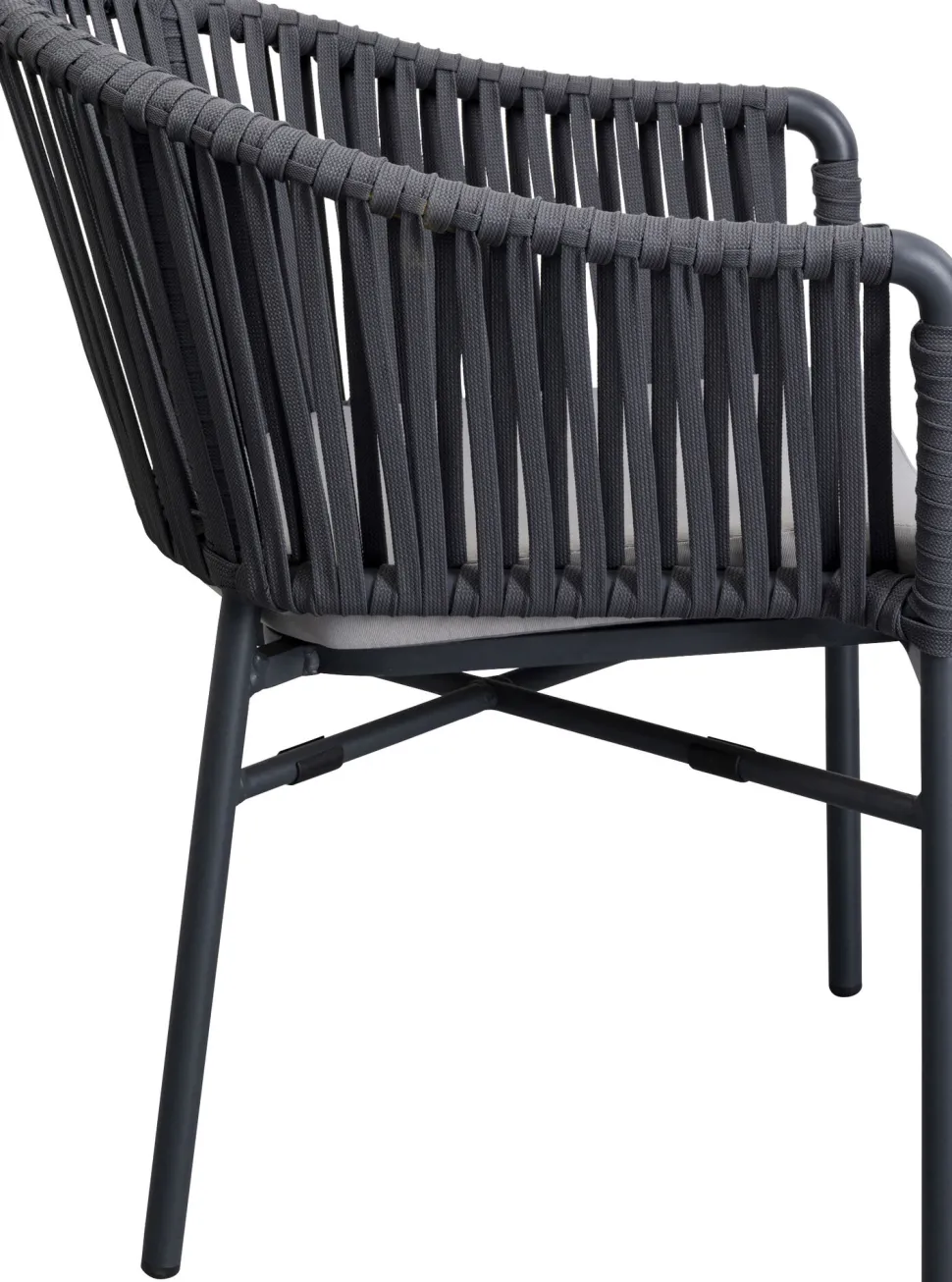 Armlehnstuhl Santanyi Dunkelgrau