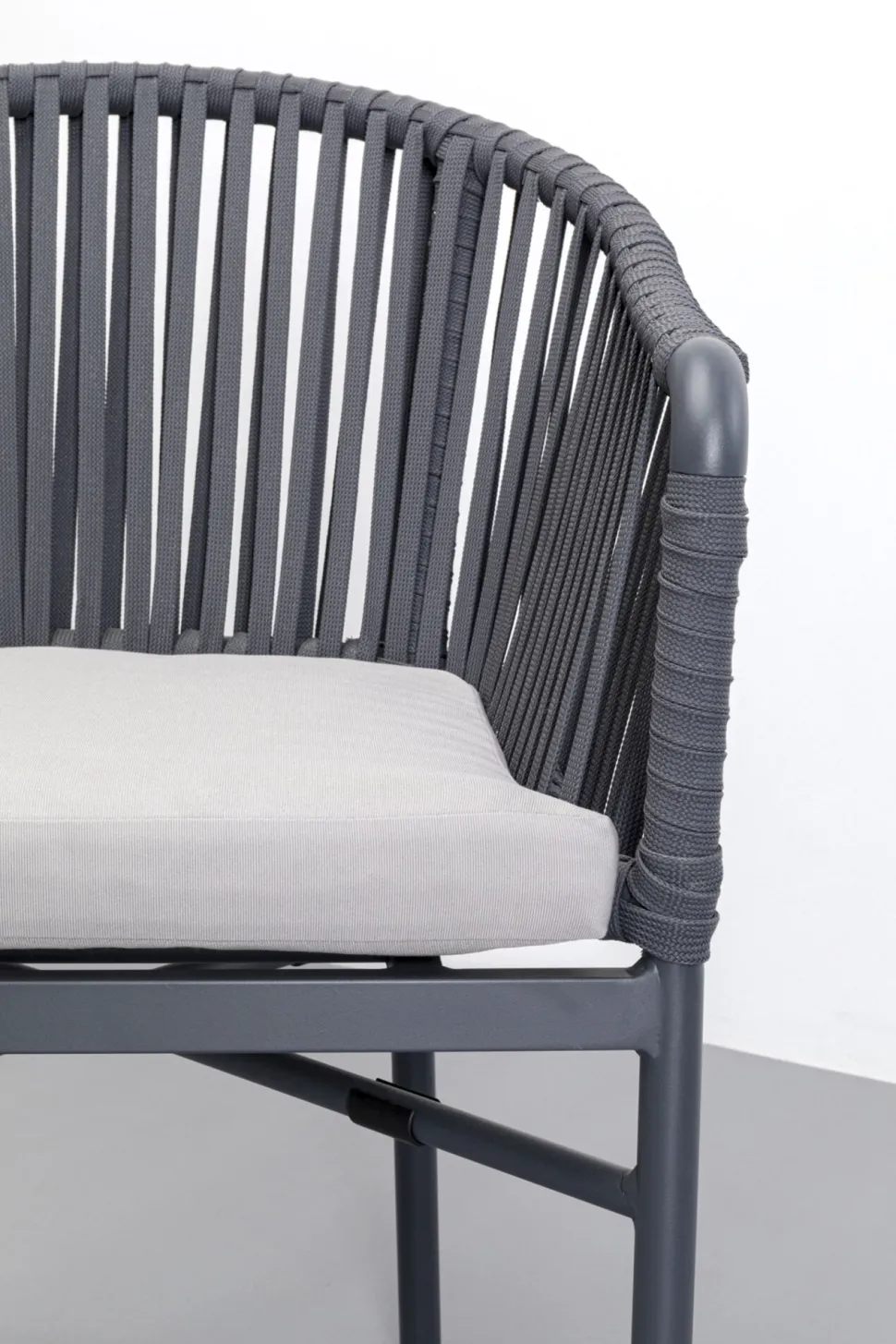 Armlehnstuhl Santanyi Dunkelgrau