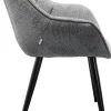 Armlehnstuhl Thelma Melange Grau