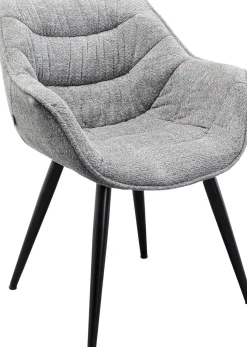 Armlehnstuhl Thelma Melange Grau