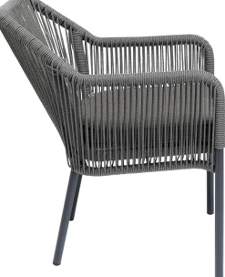 Armlehnstuhl Wave Grau
