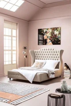 Bett City Spirit Linen Natural 160x200cm