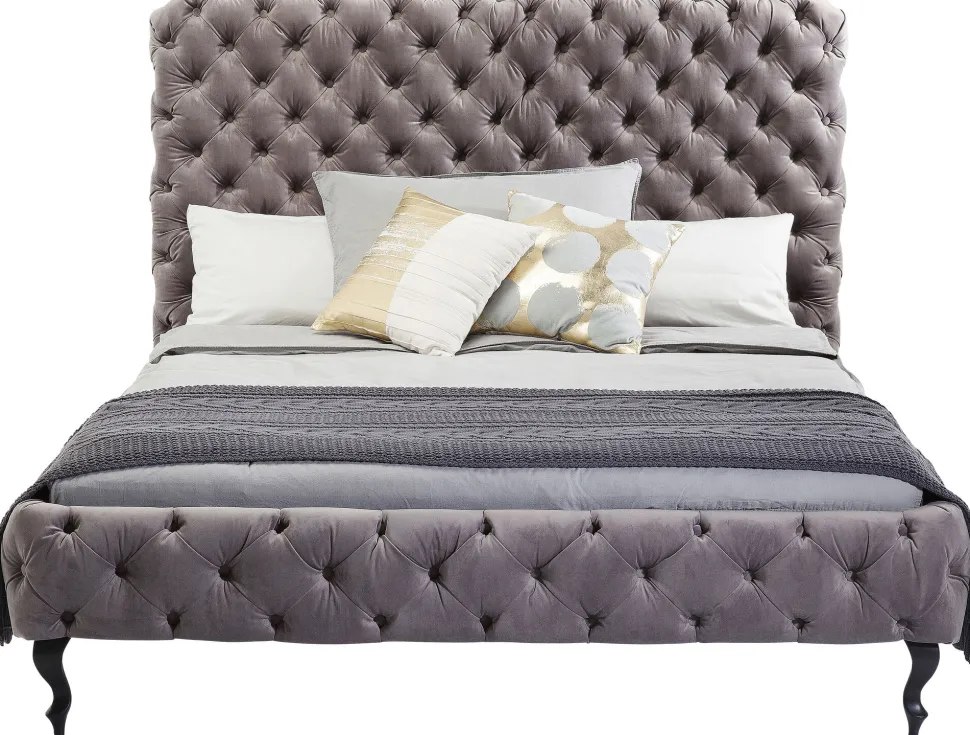 Bett Desire Hoch Silbergrau 160x200 cm