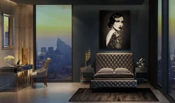 Bett Desire Hoch Silbergrau 160x200 cm