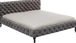 Bett Desire Velvet Silbergrau 160x200 cm