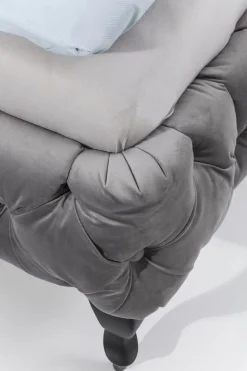 Bett Desire Velvet Silbergrau 160x200 cm