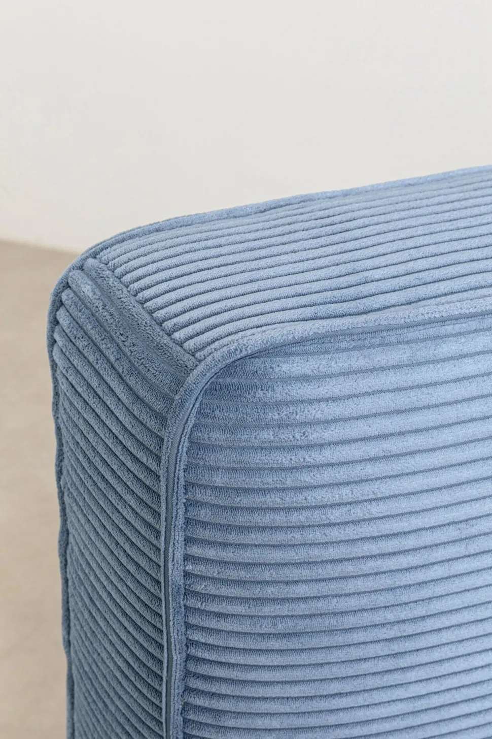 Bett East Side Cord Blau 180x200cm