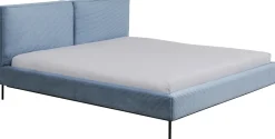 Bett East Side Cord Blau 160x200cm