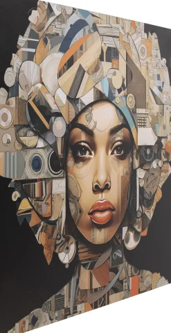 Bild Glas Art Geo Women 3D 120x120cm