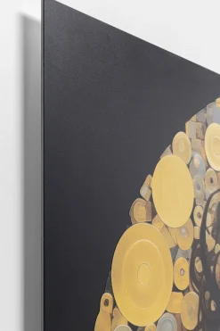 Bild Glas Art Nouveau Lady 3D 120x120cm