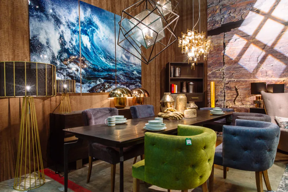 Bild Glas Triptychon Wave (3/Set)