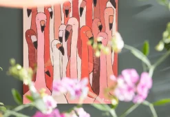 Bild Touched Flamingo Meeting 90x120cm