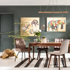 Bild Touched Flower Elefant 120x90cm