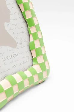 Bilderrahmen Checker Grün 13x18cm