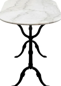 Bistrotisch Kaffeehaus Oval Weiß 120x60cm