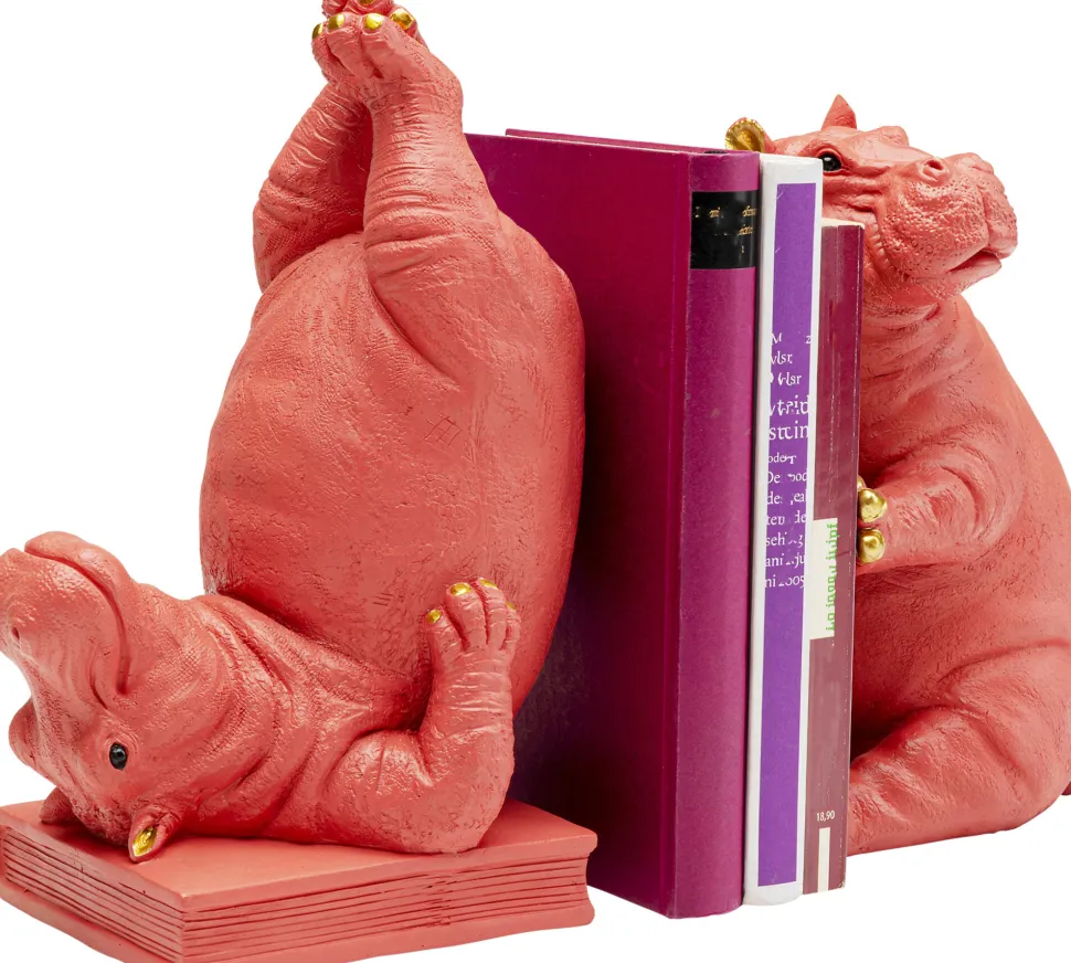 Buchstütze Hippo Pink (2/Set)