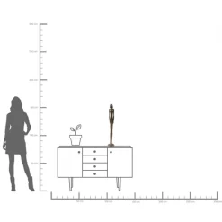 Deko Figur Art Lady 78cm