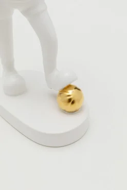 Deko Figur Ball Girl Weiß 29cm