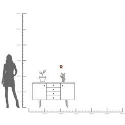 Deko Figur Balloon Bear 60cm