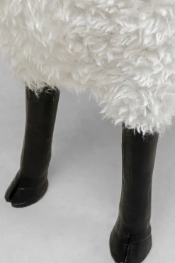 Deko Figur Bathilde Ram Weiß 78cm