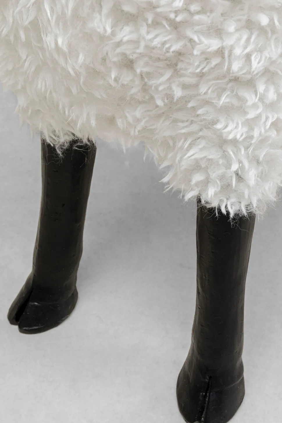 Deko Figur Bathilde Ram Weiß 78cm