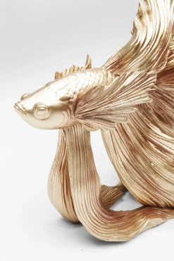 Deko Figur Betta Fish Gold Klein