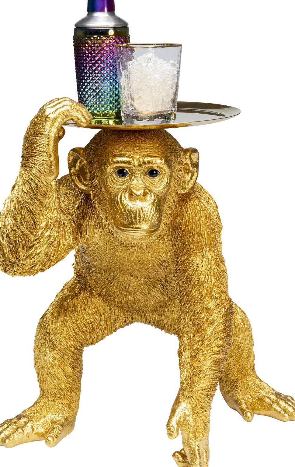 Deko Figur Butler Playing Chimp Gold 52cm