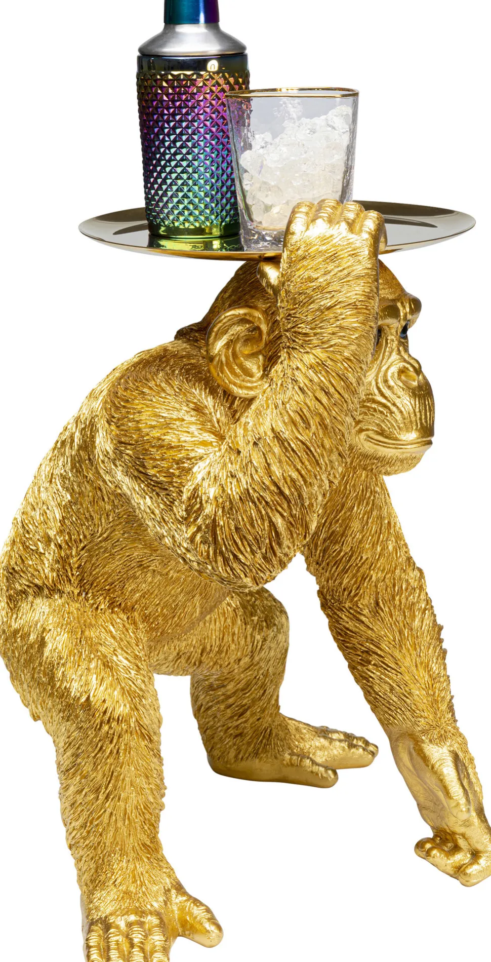 Deko Figur Butler Playing Chimp Gold 52cm