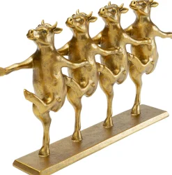 Deko Figur Dancing Cows Gold 40cm