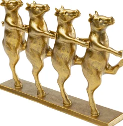 Deko Figur Dancing Cows Gold 40cm
