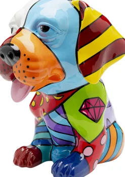 Deko Figur Dog Patchwork 35cm