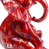 Deko Figur Elephant Dots Rot 18cm