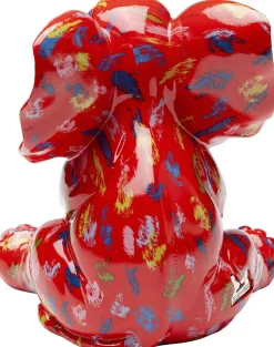 Deko Figur Elephant Dots Rot 18cm