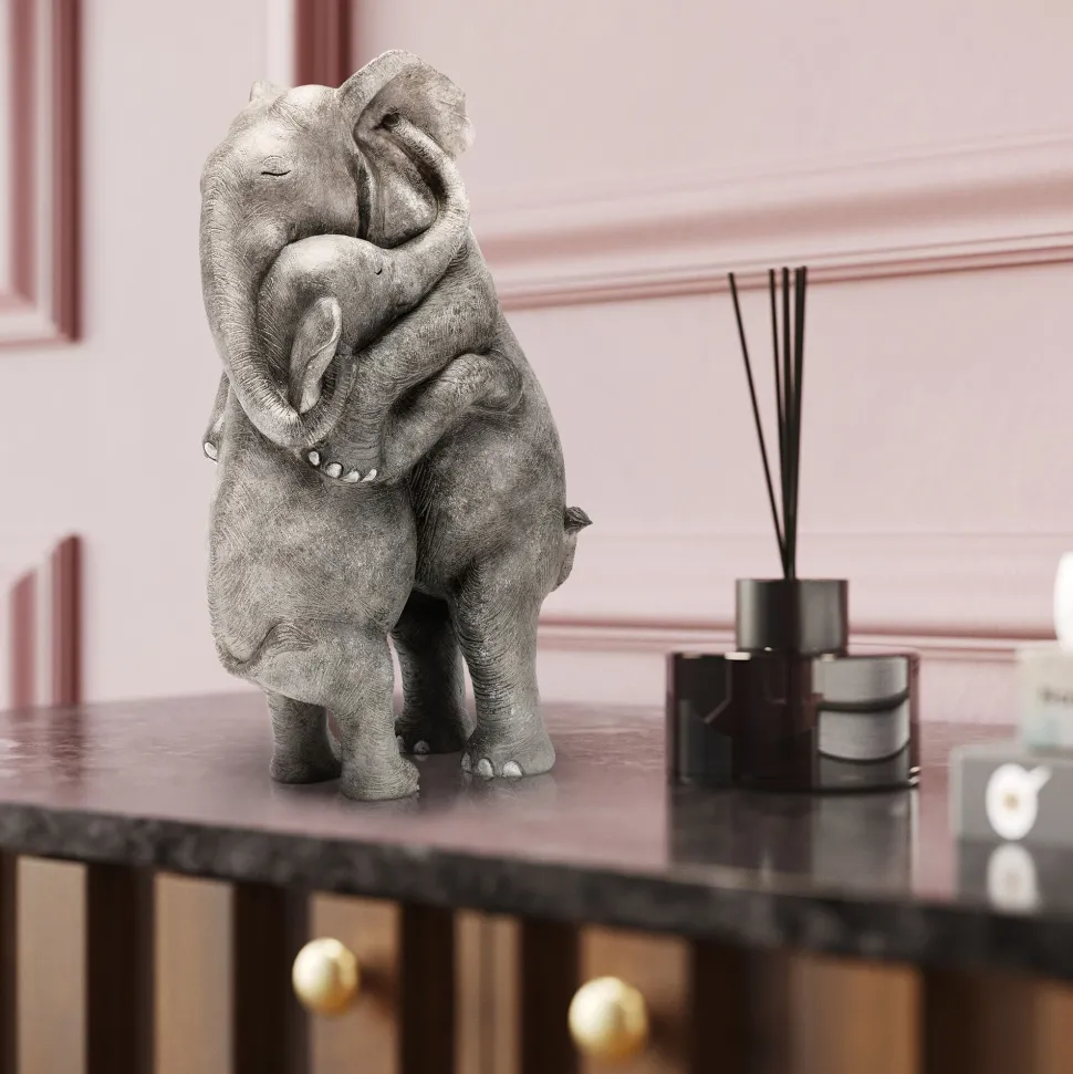 Deko Figur Elephant Hug