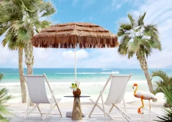 Deko Figur Flamingo Road 75cm