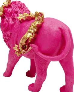 Deko Figur Flower Lion Pink 19cm