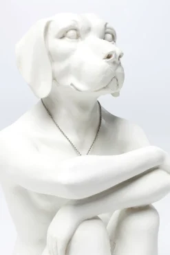 Deko Figur Gangster Dog Creme