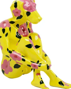 Deko Figur Gangster Dog Gelb 80cm