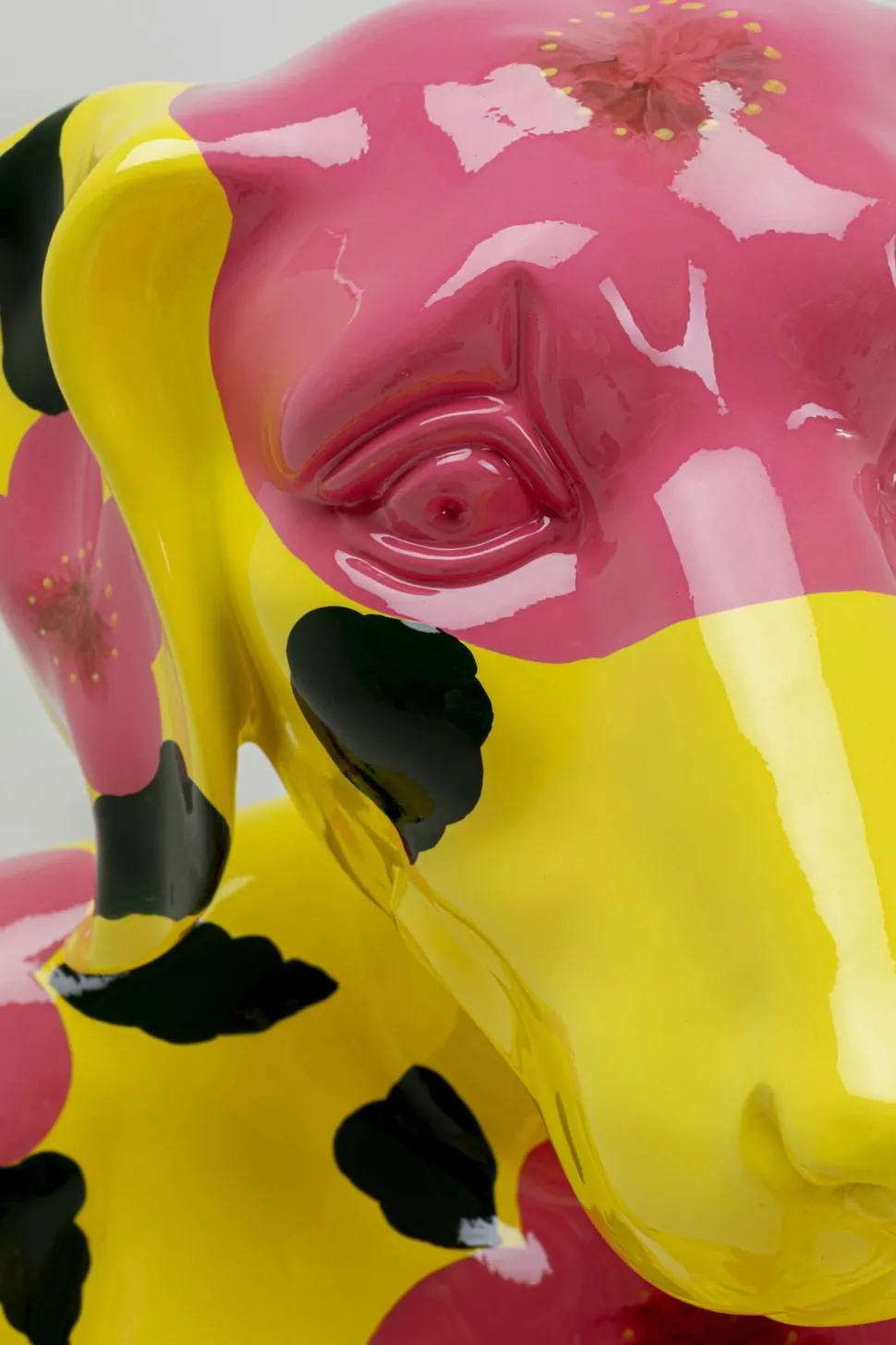 Deko Figur Gangster Dog Gelb 80cm